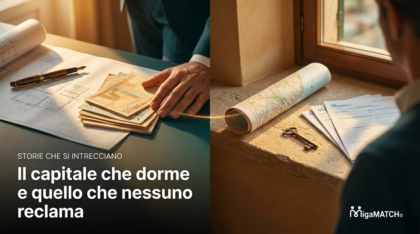 Il capitale che dorme e quello che nessuno reclama — Storie che si intrecciano