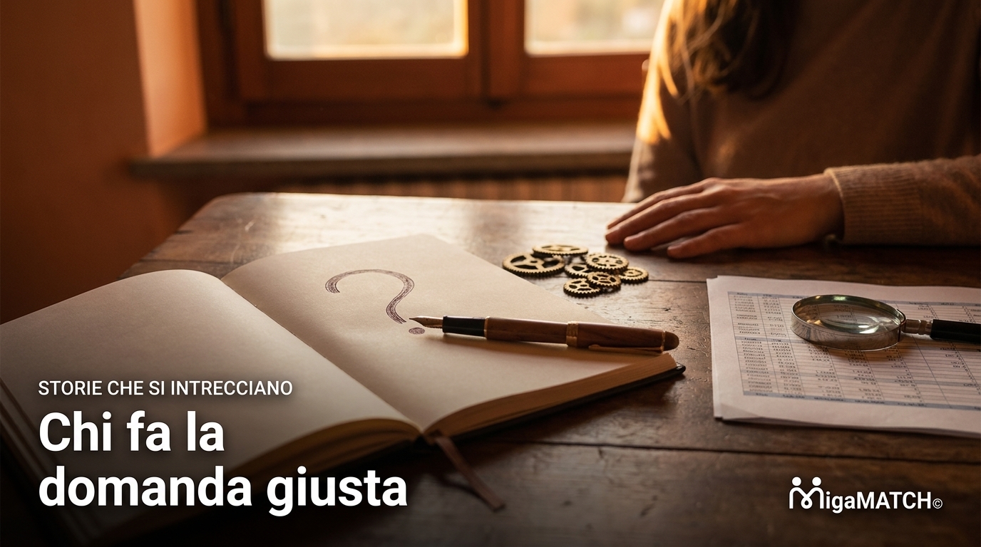 Chi fa la domanda giusta — Storie che si intrecciano