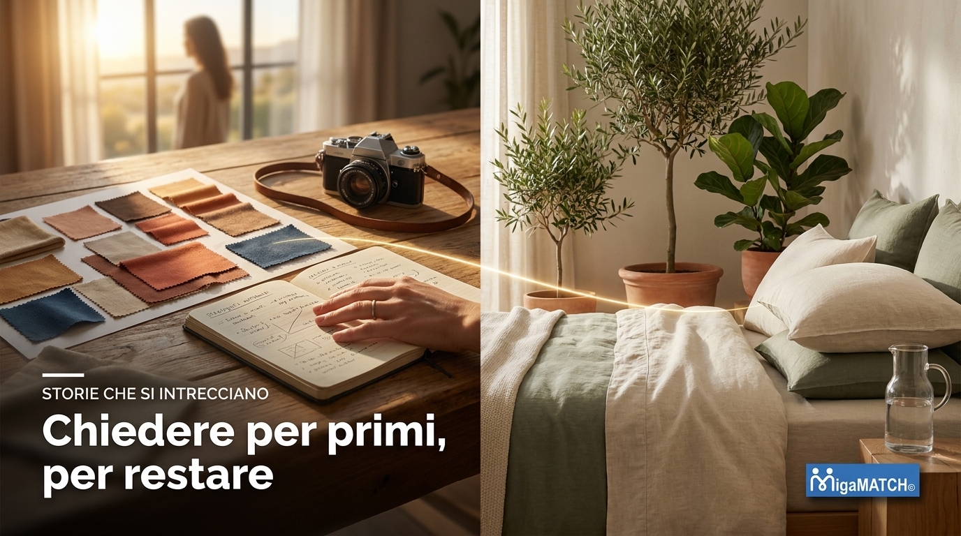 Chiedere per primi, per restare — Storie che si intrecciano