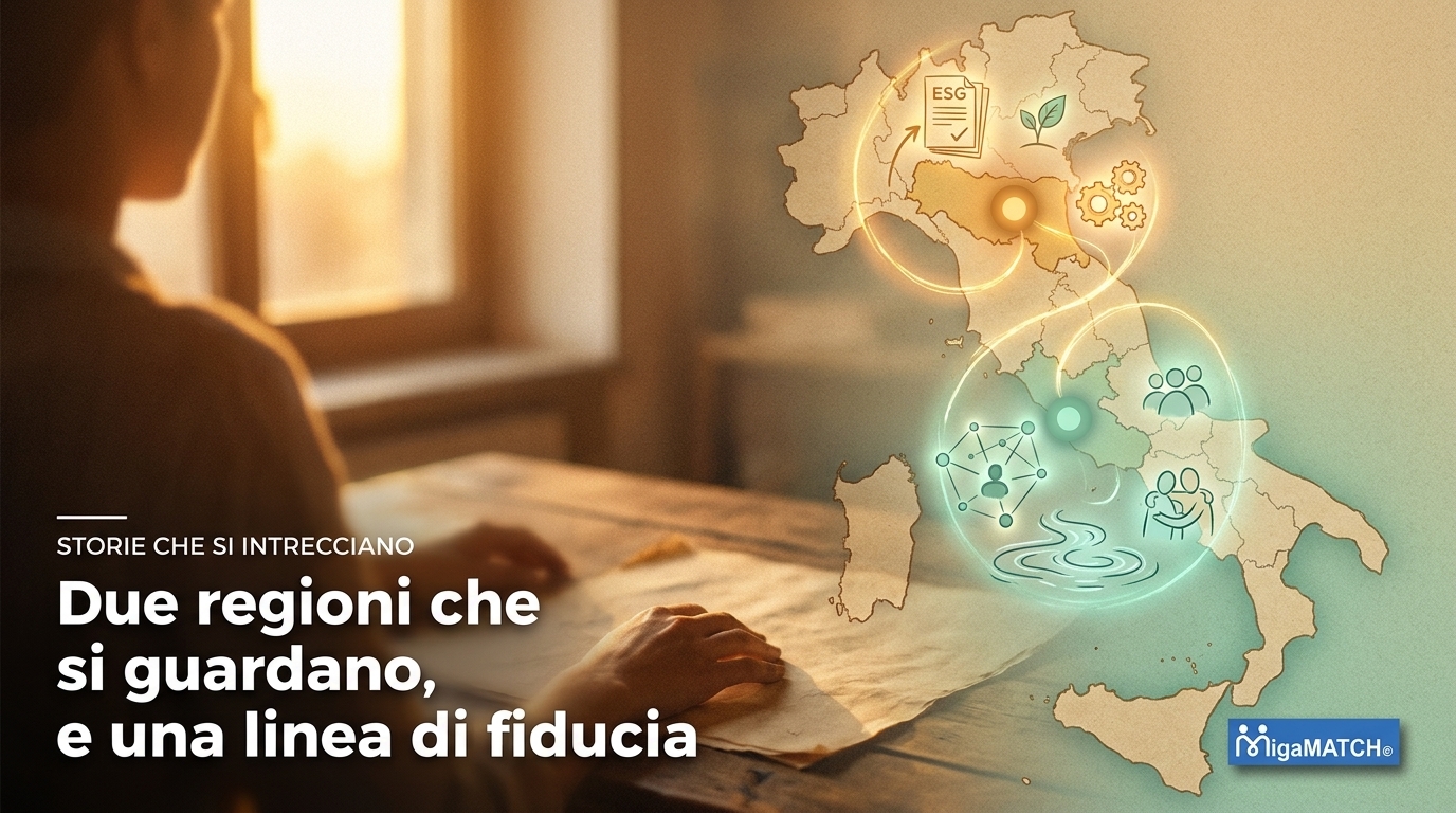 Due regioni che si guardano, e una linea di fiducia — Storie che si intrecciano