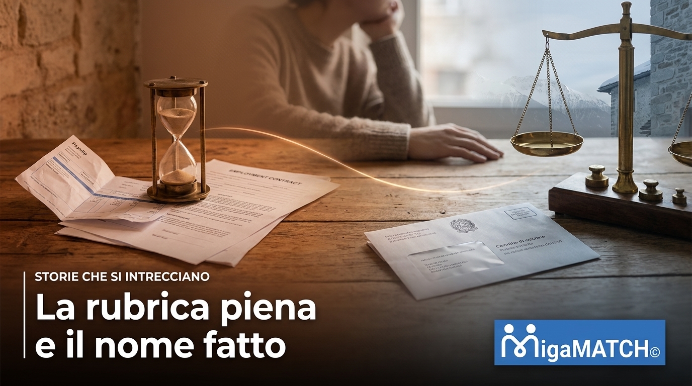 La rubrica piena e il nome fatto — Storie che si intrecciano