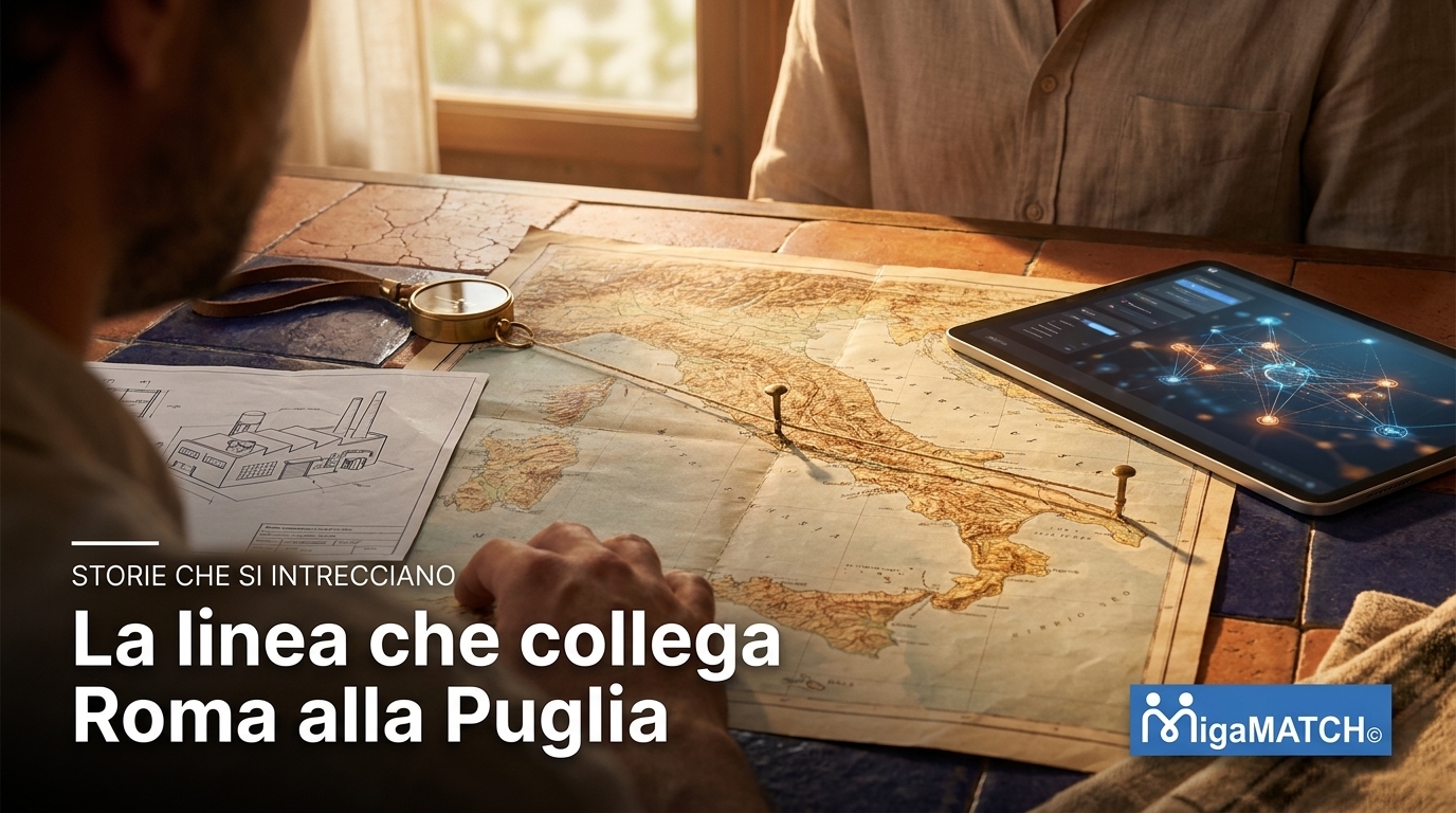 La linea che collega Roma alla Puglia — Storie che si intrecciano