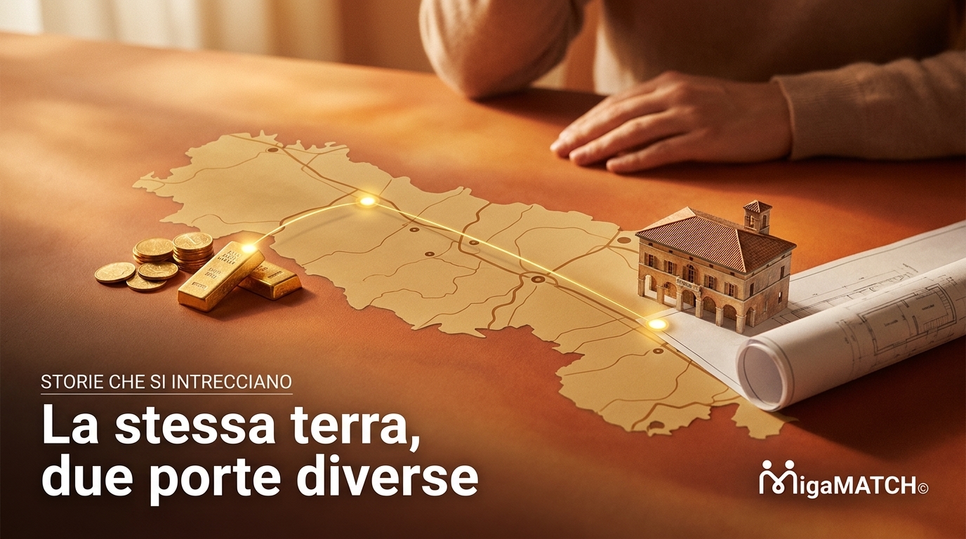 La stessa terra, due porte diverse — Storie che si intrecciano
