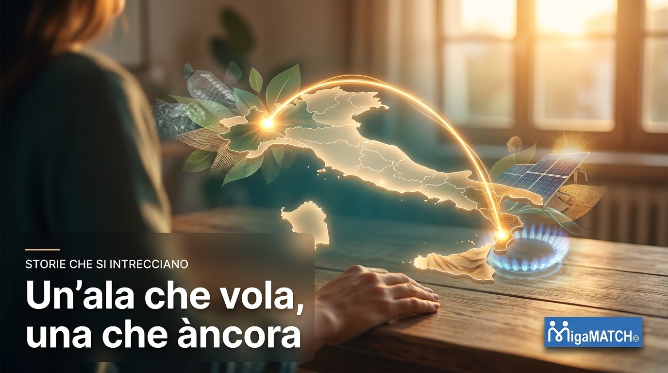 Un’ala che vola, una che àncora — Storie che si intrecciano